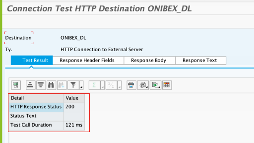 HTTP Response 200 indicating successful connection